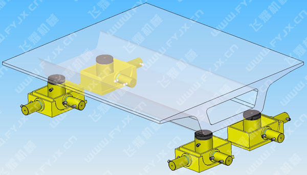 三維調(diào)整千斤頂油缸頂位效果圖