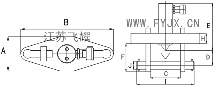 液壓法蘭劈開器示意圖