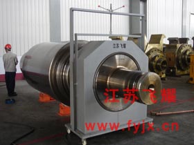 鋼廠軋輥軸套拆卸現場圖